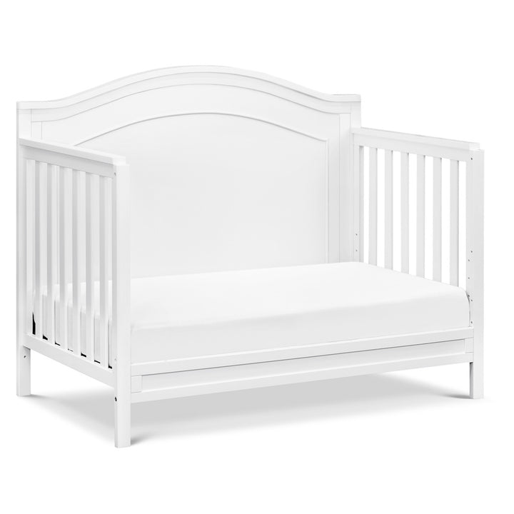 The DaVinci Charlie 4-in-1 Convertible Crib as daybed in -- Color_White