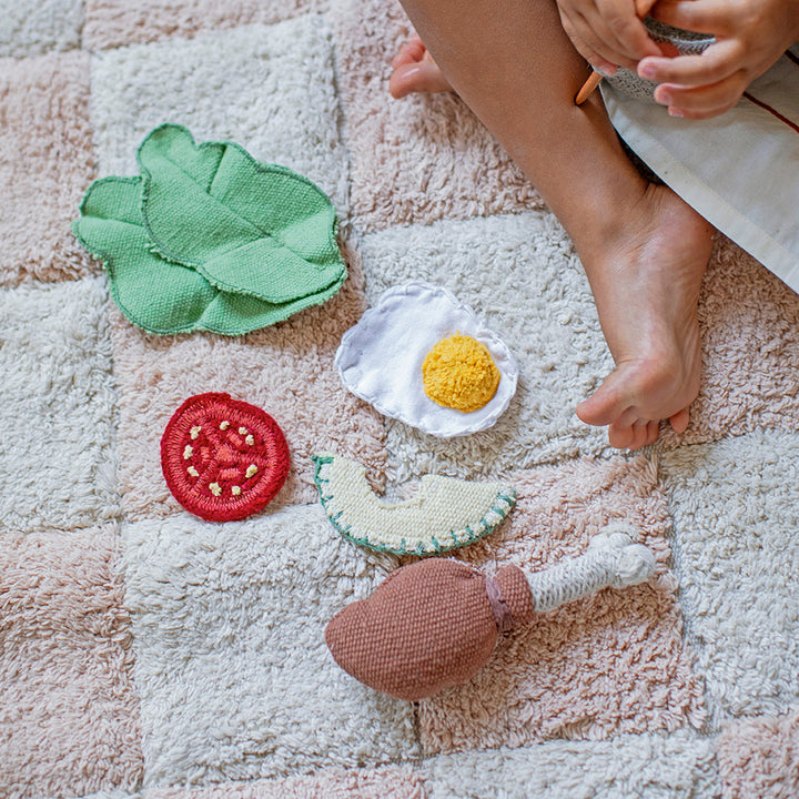 Kitchen Tiles Washable Rug