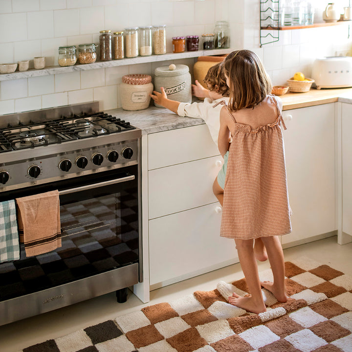Kitchen Tiles Washable Rug