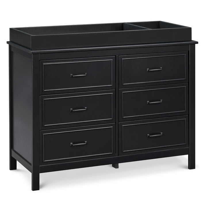 The DaVinci Charlie 6-Drawer Dresser with changing tray in -- Color_Ebony