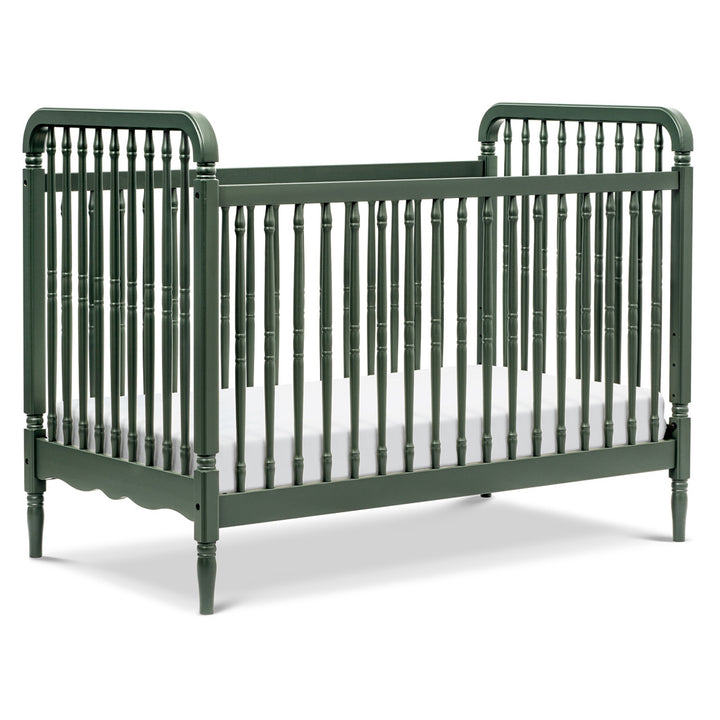 The Namesake Liberty 3-in-1 Convertible Spindle Crib in -- Color_Forest Green