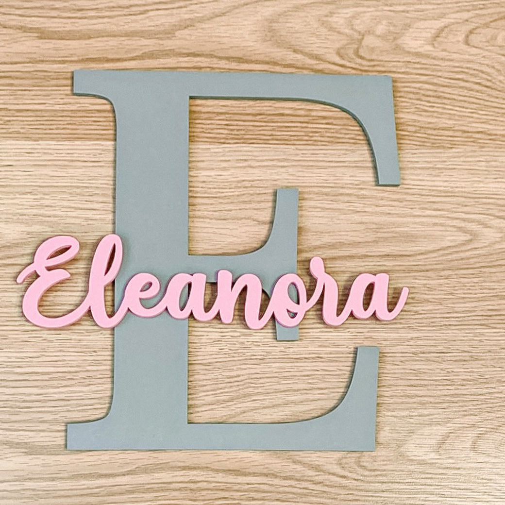 Nursery Initial & Name On It