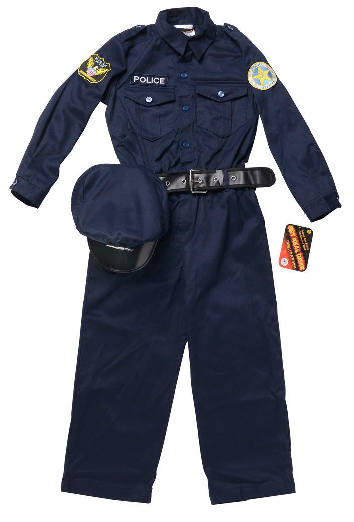 Junior Police Officer Suit with Cap and Belt
