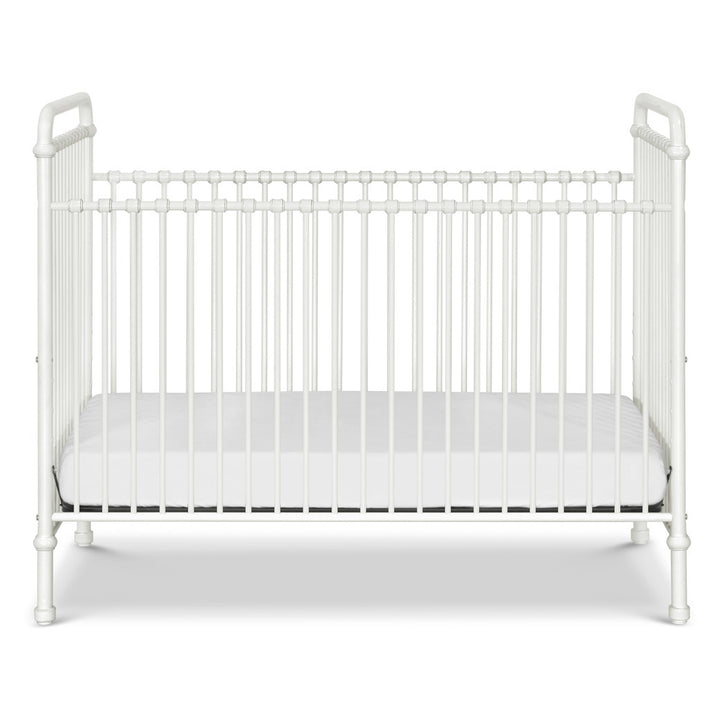 Front view of Namesake`s Abigail 3 in 1 Crib in -- Color_Washed White